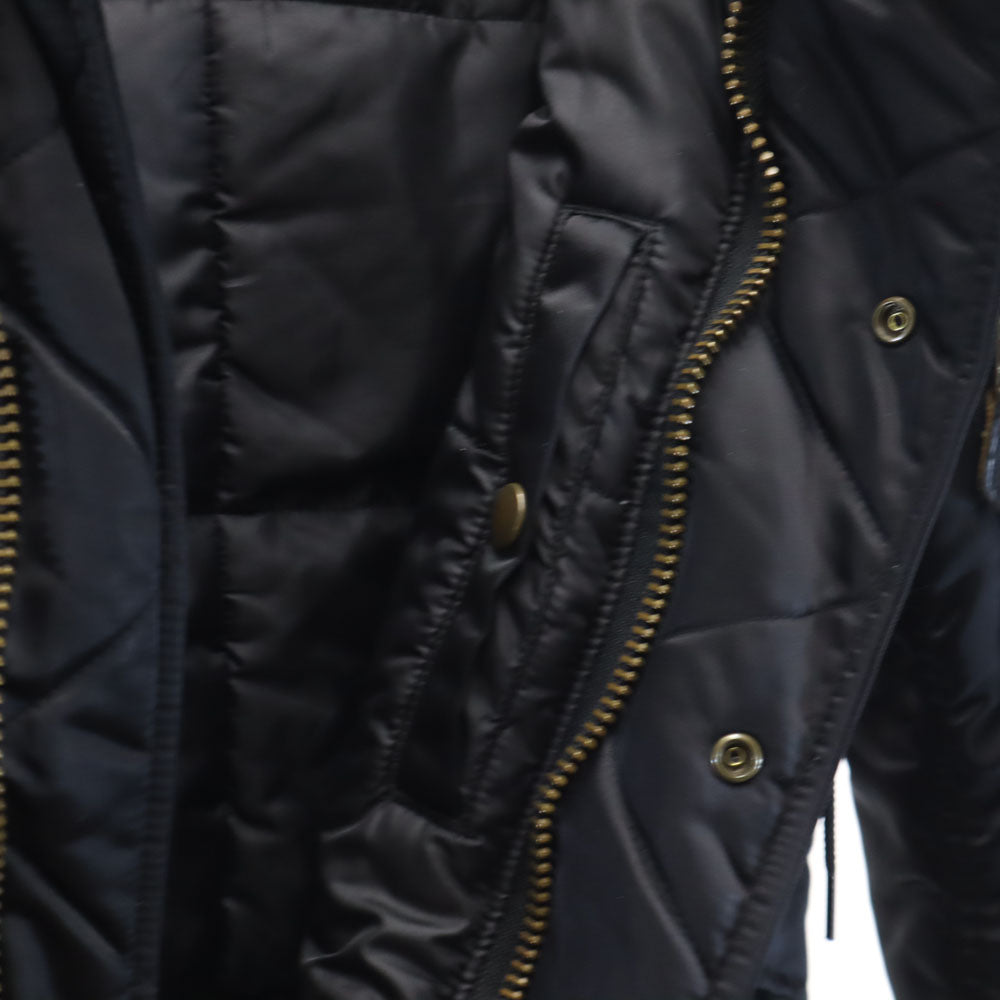 HYSTERIC GLAMOUR ヒステリックグラマー プリマロフト N2B ファー ダウンジャケット free ブラック フーディー レディース