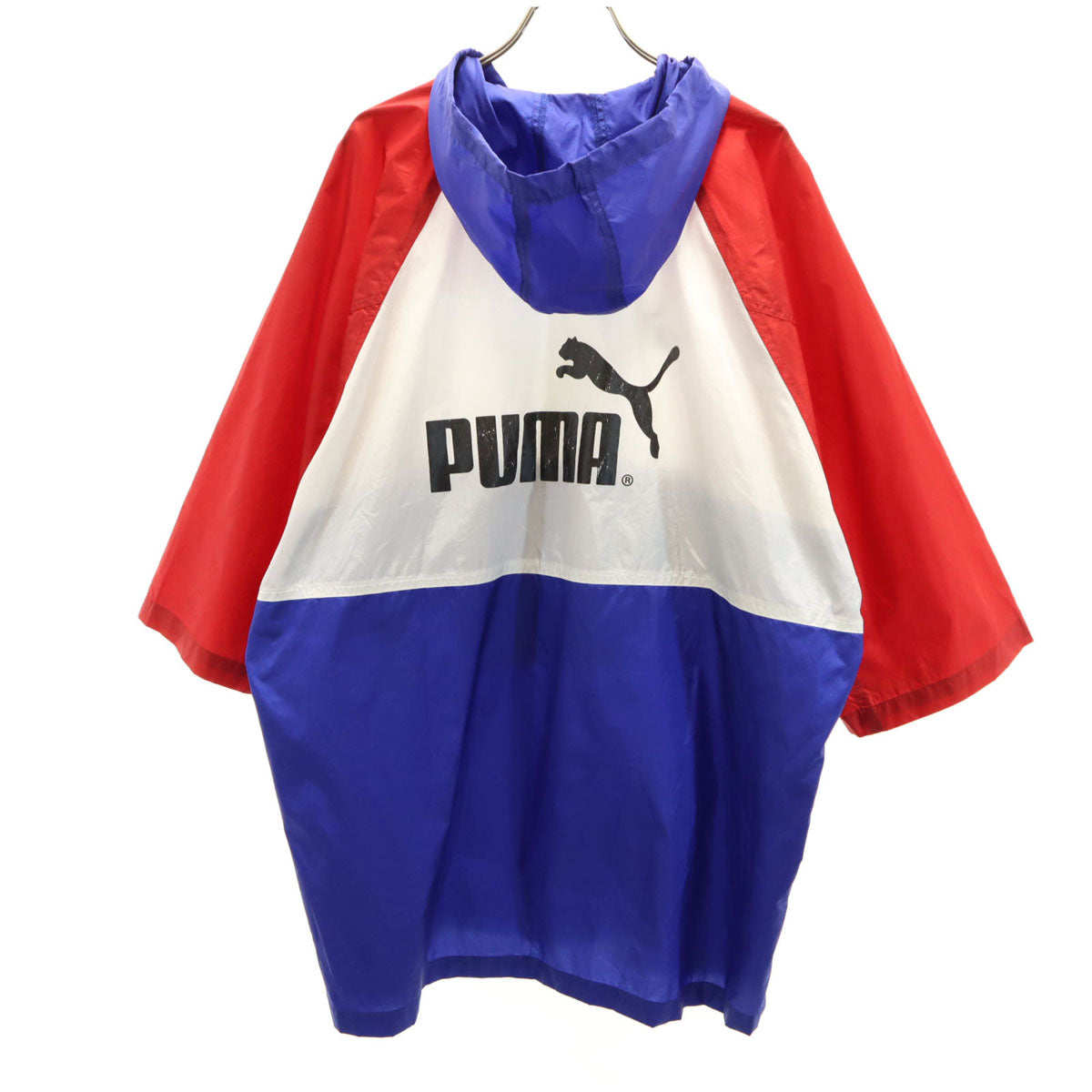 PUMA プーマ 90s ナイロン オールド ヒットユニオン 7分袖 ハーフジップ プルオーバー パーカー M プルオーバー ポケッタブル メンズ