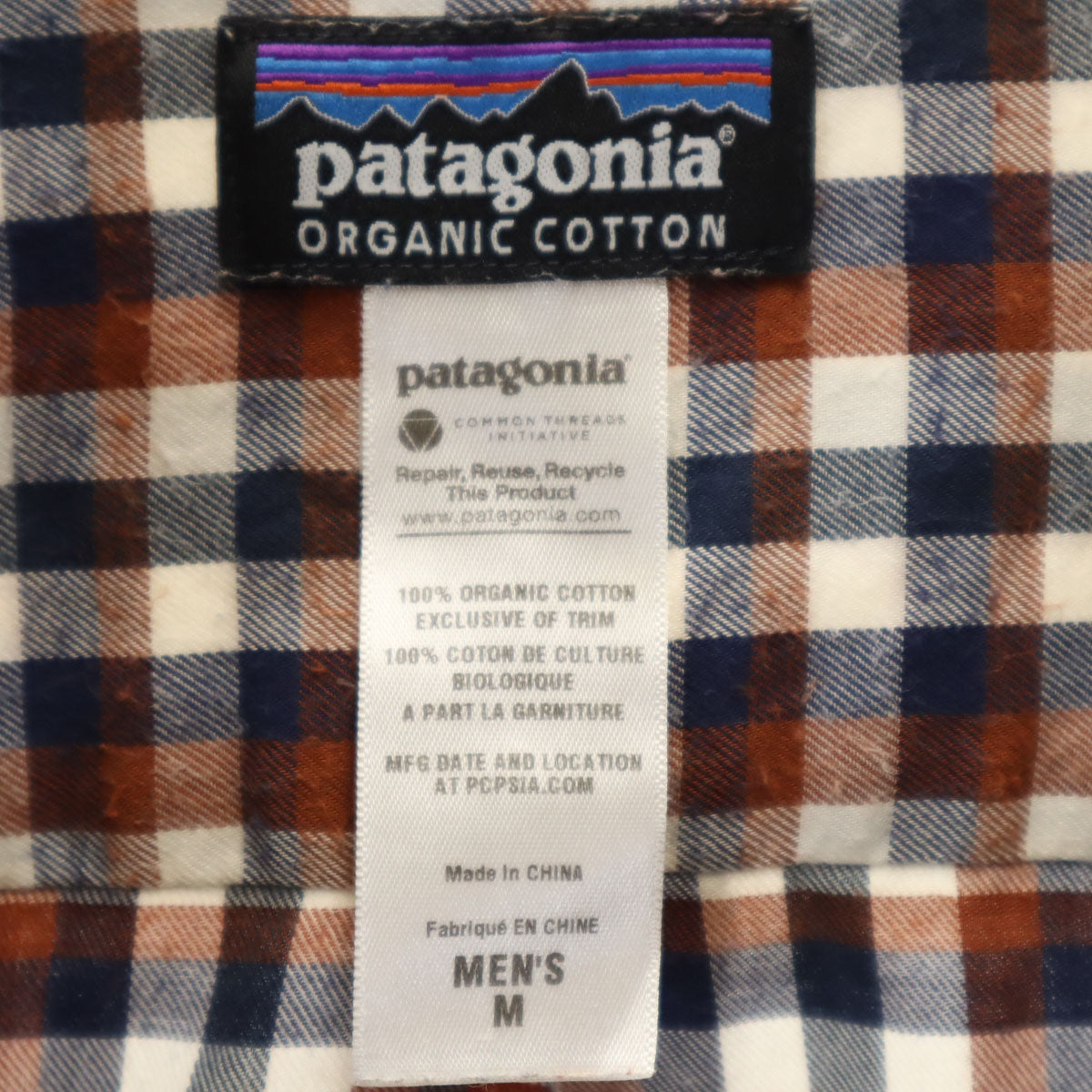 patagonia パタゴニア チェック 長袖 シャツ M アウトドア RN51884 メンズ