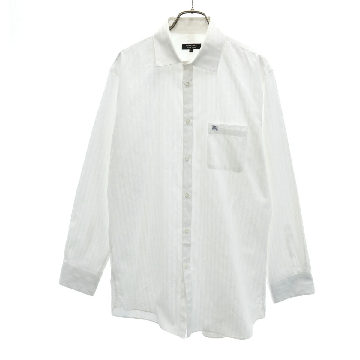 BURBERRY BLACK LABEL バーバリーブラックレーベル 長袖 シャツ 41 ホワイト系 三陽商会 メンズ