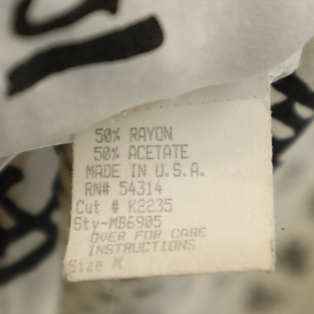 Soft Surroundings ソフトサラウンディングス 90s USA製 オールド 総柄 7分袖 シャツ M ホワイト系 レディース