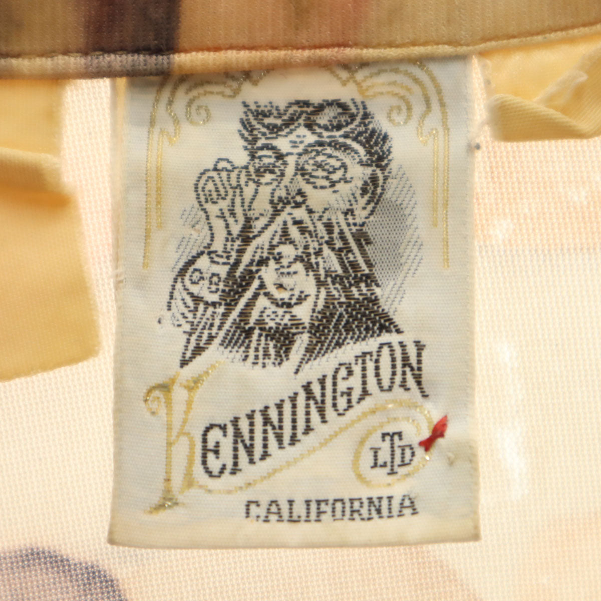 KENNINGTON ケニントン 70s ヴィンテージ 総柄 長袖 シャツ メンズ