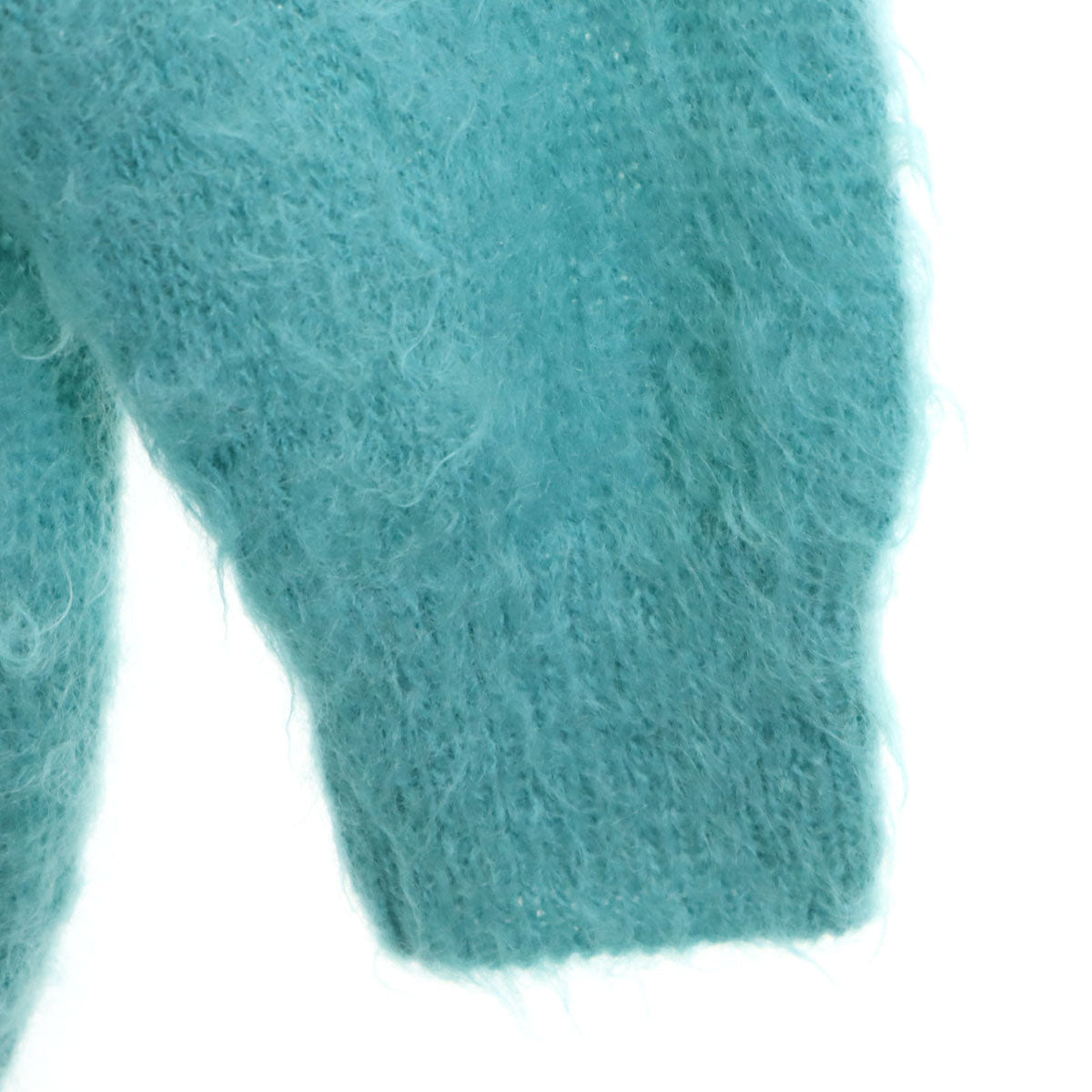 AURALEE オーラリー 長袖 Vネック モヘア カーディガン 1 グリーン系 ニット メンズ