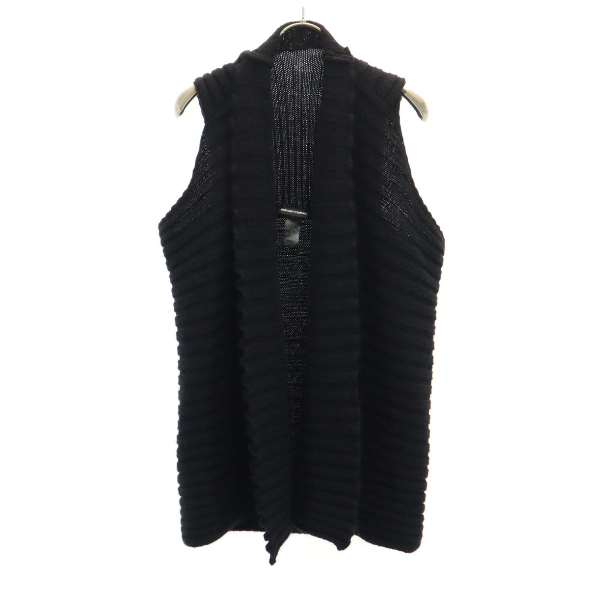 Emporio Armani エンポリオアルマーニ 長袖 ベスト L/XL ブラック系 ニット メンズ