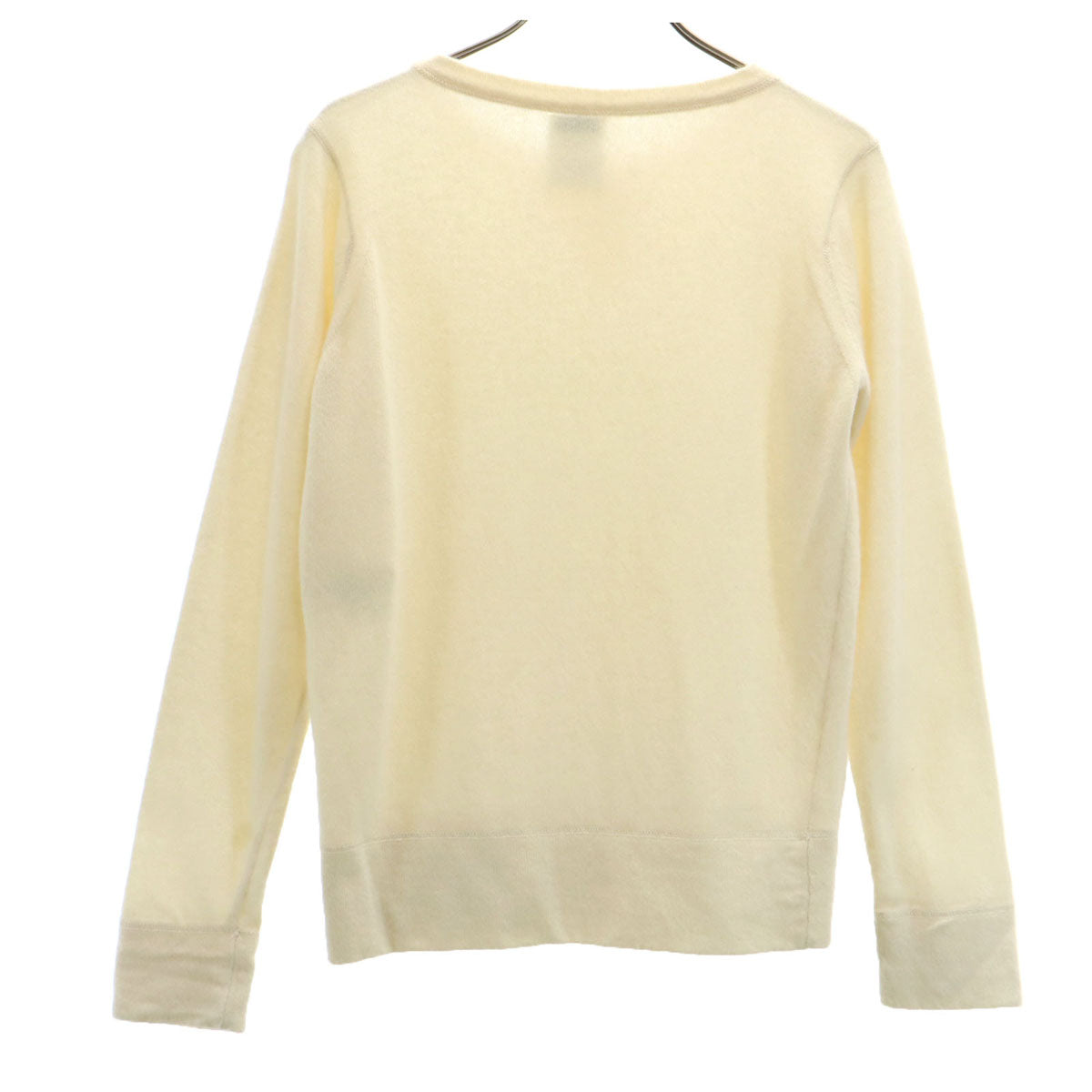 CHANEL シャネル カシミヤ P18159V00965 長袖 セーター 38 オフホワイト ニット レディース