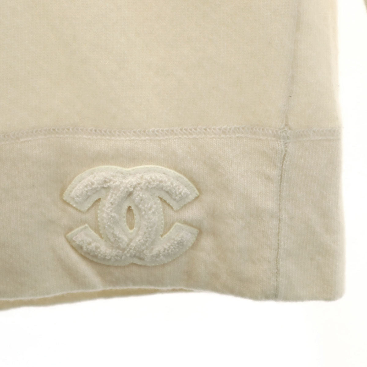 CHANEL シャネル カシミヤ P18159V00965 長袖 セーター 38 オフホワイト ニット レディース