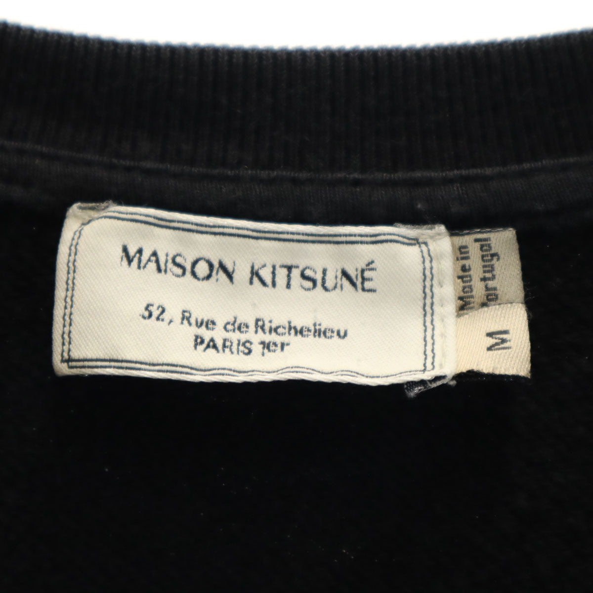 MAISON KITSUNE メゾンキツネ 長袖 トレーナー M ブラック系 スウェット メンズ