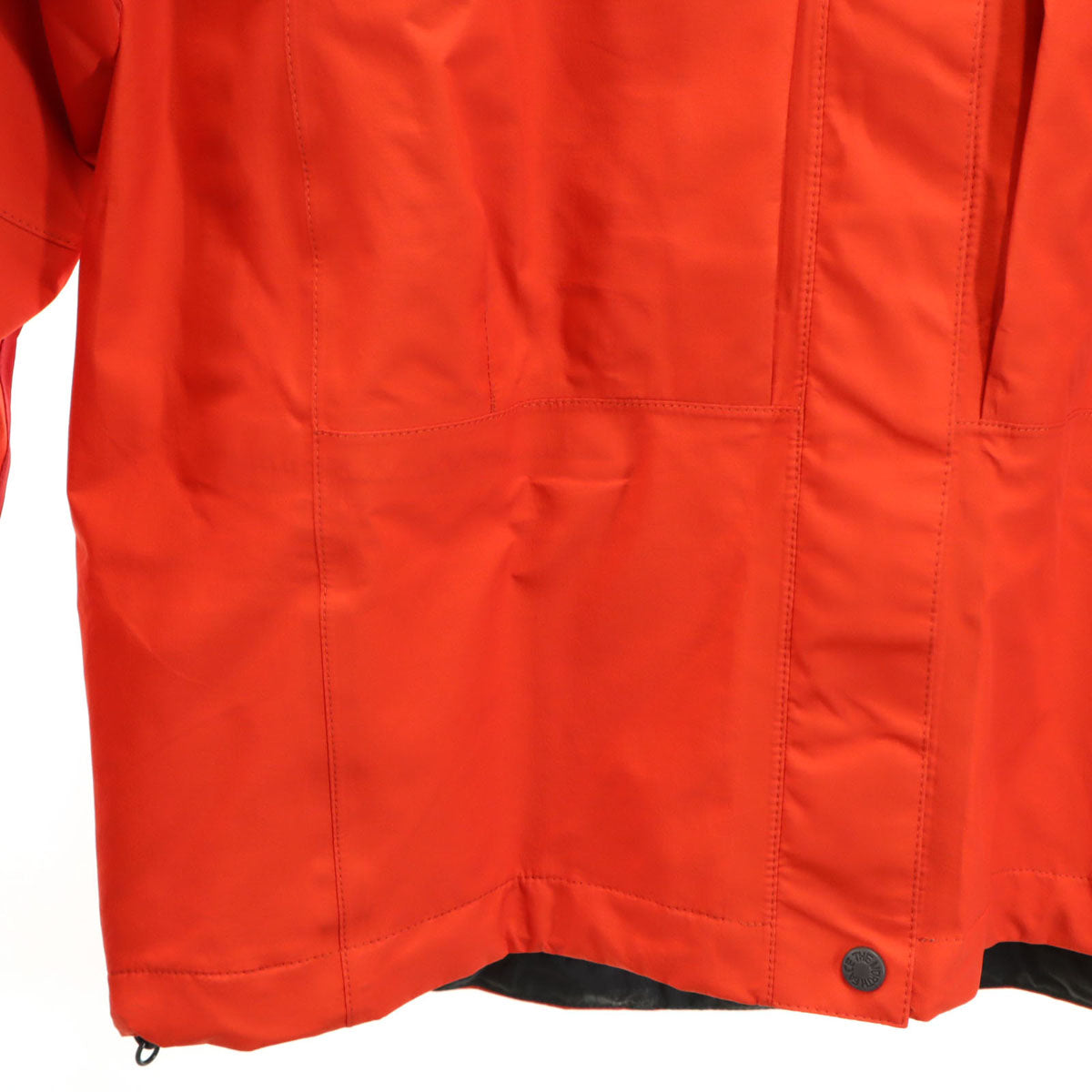 THE NORTH FACE ノースフェイス レインジャケット 上下 セットアップ M 朱色 レインテックス プラズマ アウトドア NPW11212 収納袋付き レディース