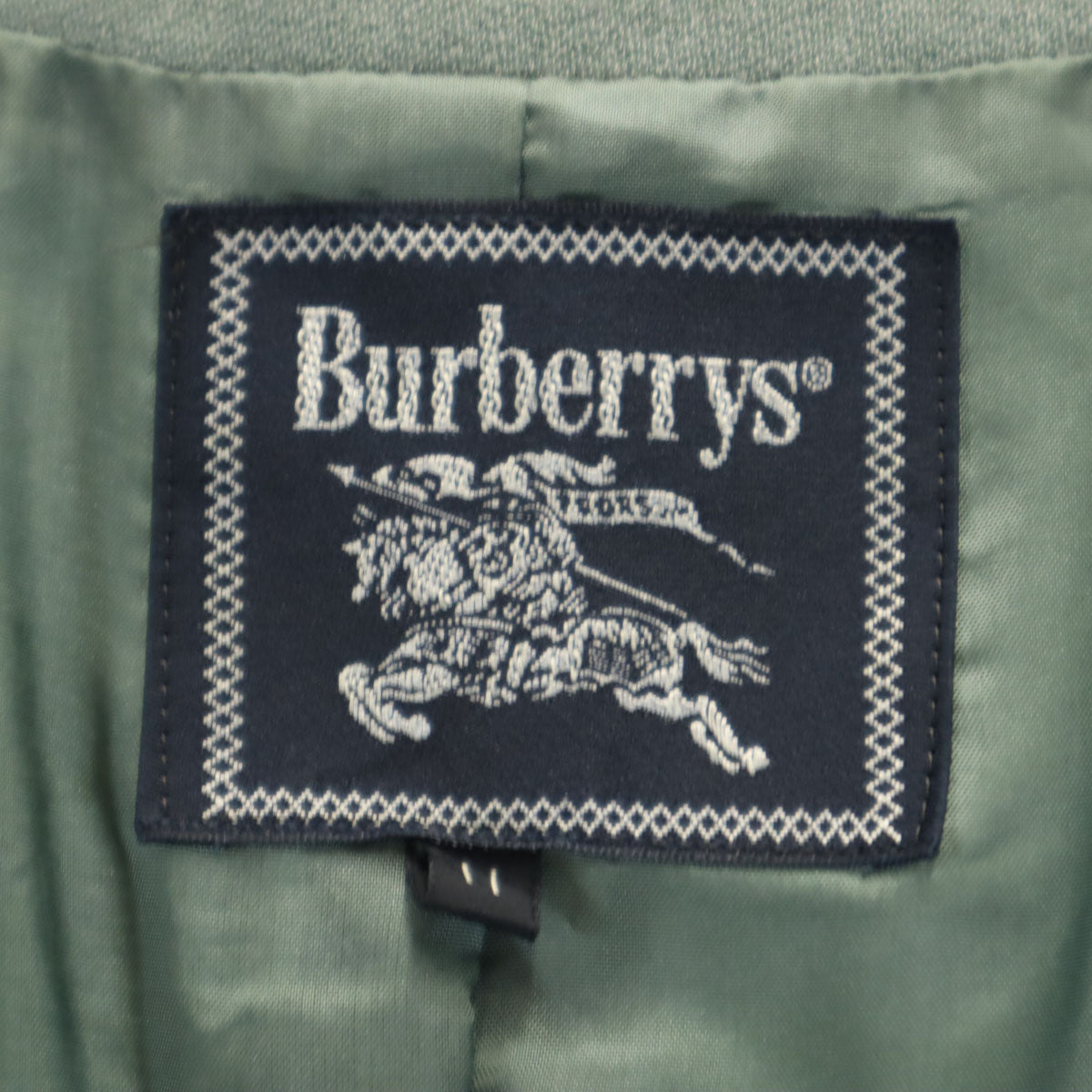 Burberrys バーバリーズ 90s オールド パンツスーツ 上下 セットアップ 11 グリーングレー レディース