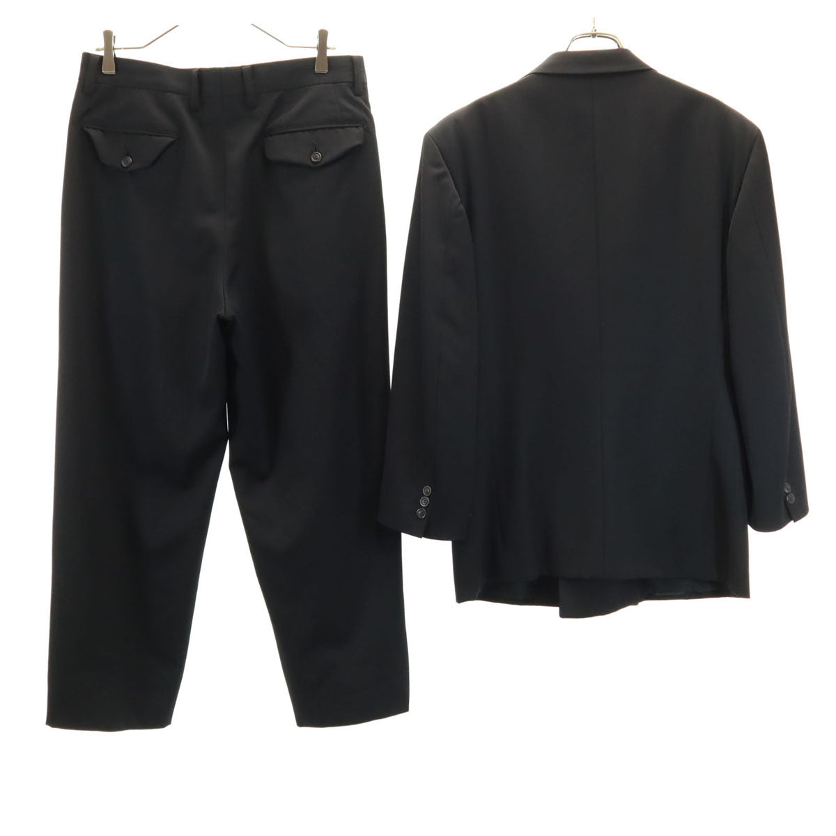 ISSEY MIYAKE MEN イッセイミヤケメン 90s 日本製 オールド スーツ 上下 セットアップ M/L ブラック メンズ