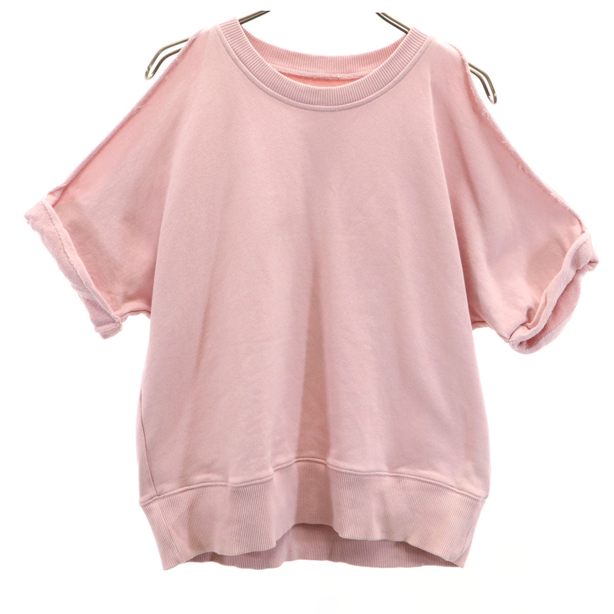 Maison Margiela メゾンマルジェラ 半袖 肩あき スウェット トレーナー S ピンク レディース