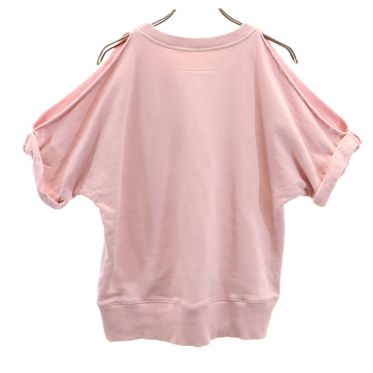 Maison Margiela メゾンマルジェラ 半袖 肩あき スウェット トレーナー S ピンク レディース