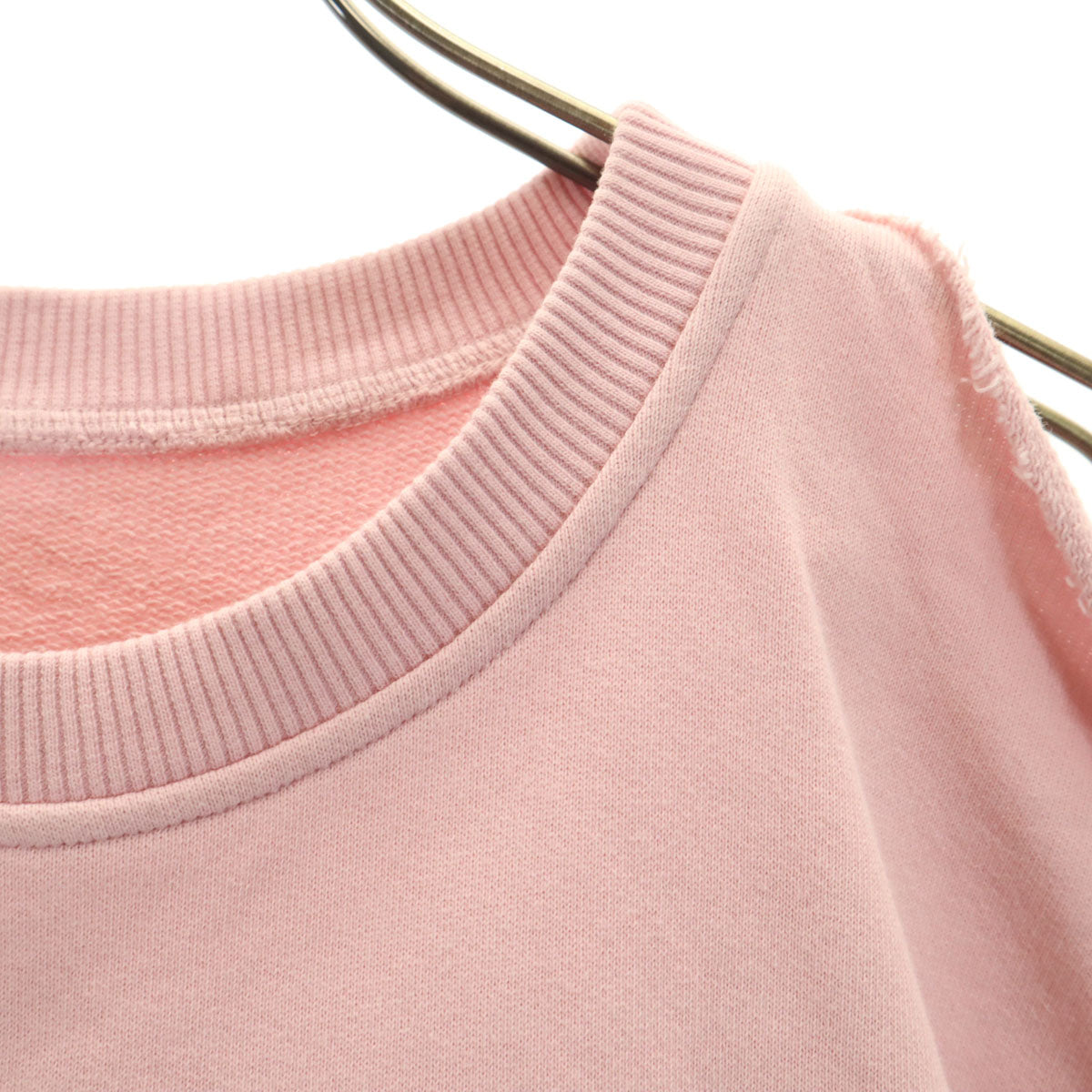 Maison Margiela メゾンマルジェラ 半袖 肩あき スウェット トレーナー S ピンク レディース