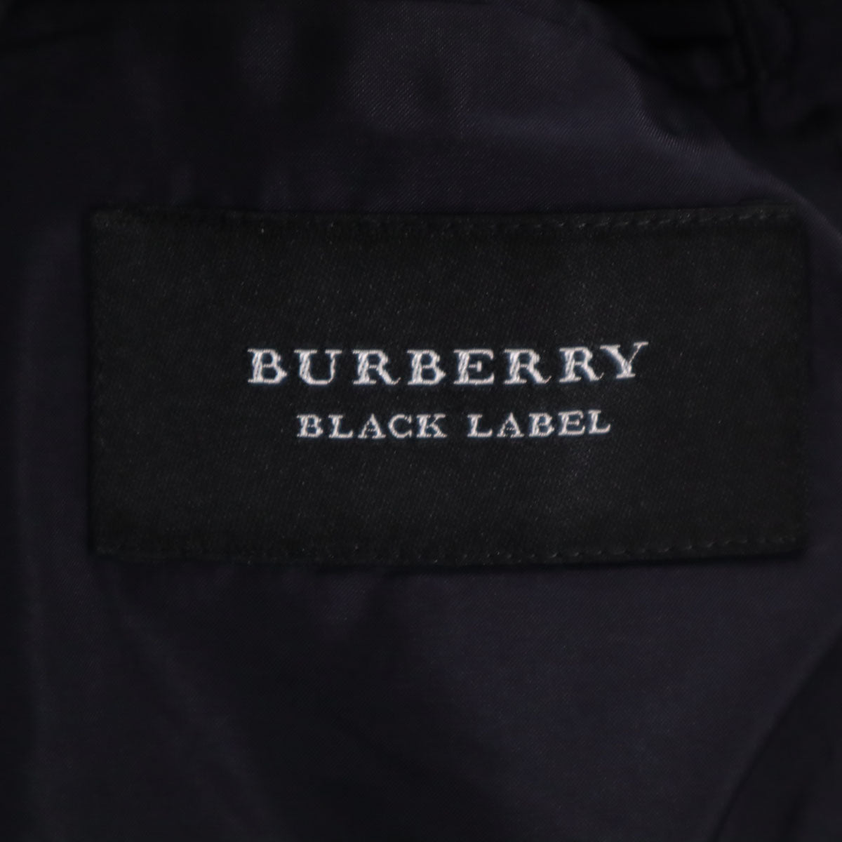 BURBERRY BLACK LABEL バーバリーブラックレーベル 日本製 ウール ストライプ柄 スーツ 上下 セットアップ 38L ネイビー 三陽商会 メンズ
