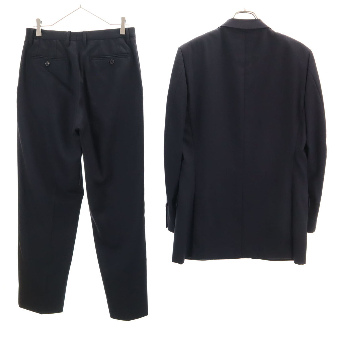 GUCCI グッチ ウールブレンド スーツ 上下 セットアップ 46/不明 ネイビー メンズ