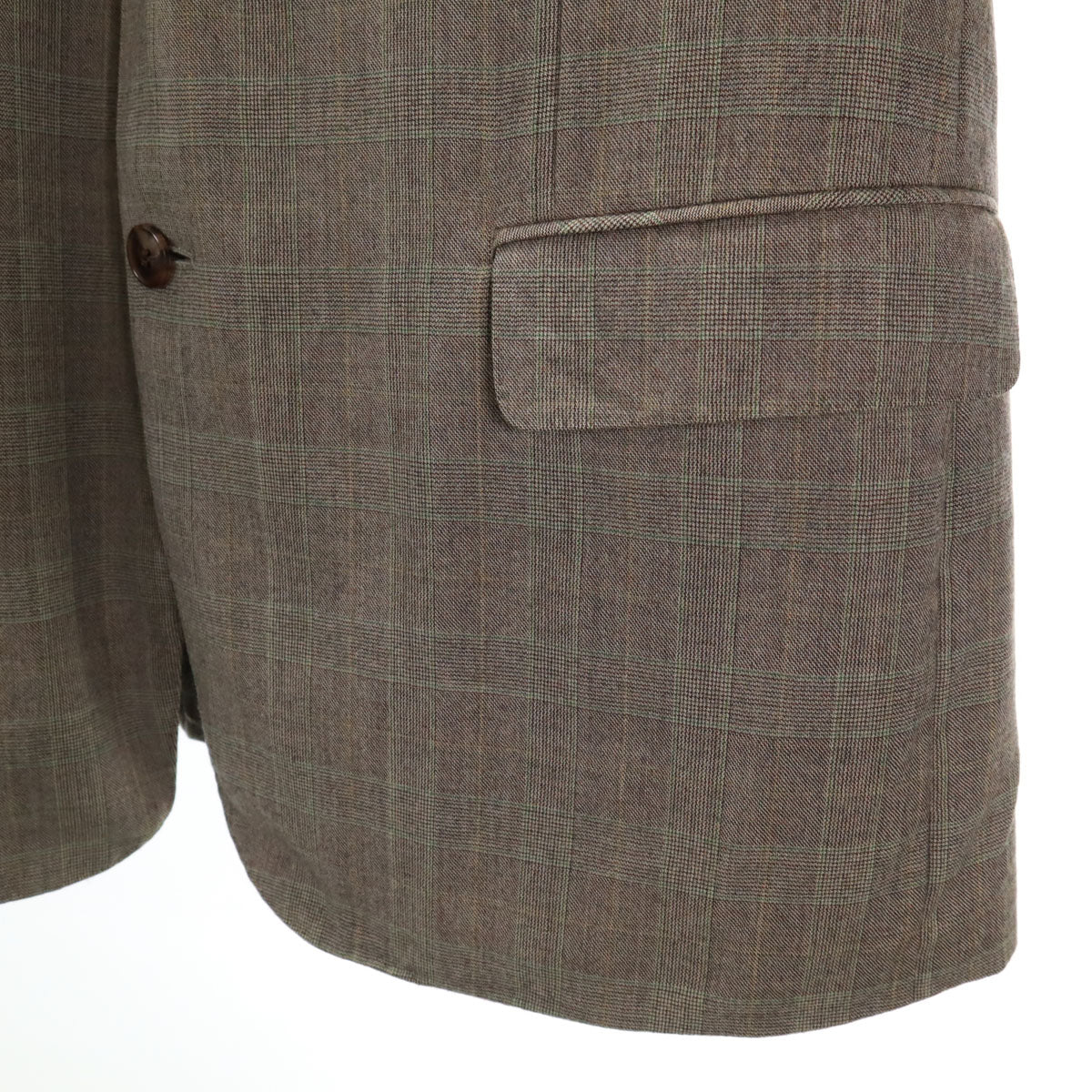 LANVIN ランバン セットアップ スーツ チェック ウール グレー L LANVIN ランバン セットアップ スーツ チェック ウール グレー L