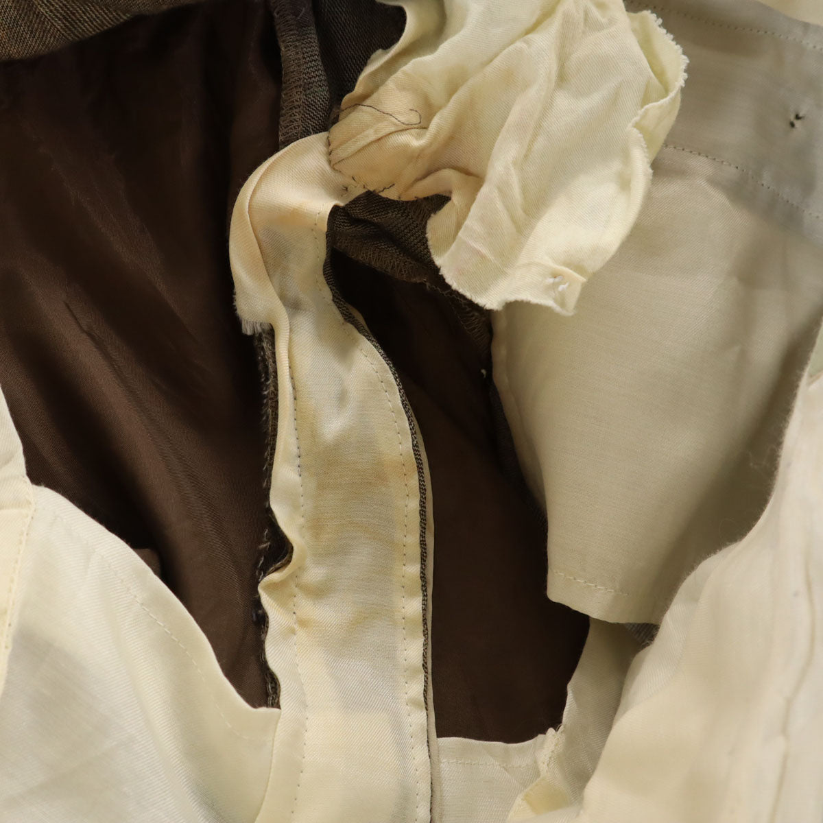 LANVIN ランバン 90s ウール オールド チェック柄 スーツ 上下 セットアップ ST50-56 グレー メンズ