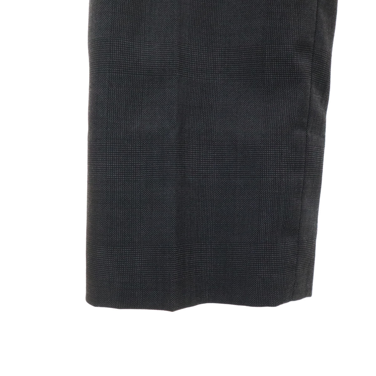 BLACK LABEL CRESTBRIDGE ブラックレーベルクレストブリッジ ウールブレンド チェック柄 スーツ 上下 セットアップ S グレー 三陽商会 メンズ