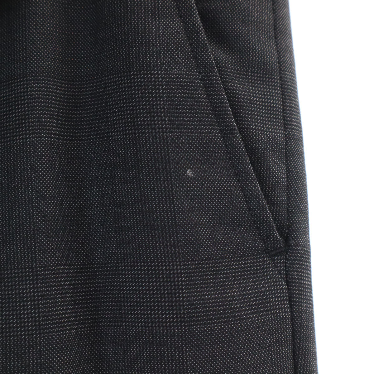 BLACK LABEL CRESTBRIDGE ブラックレーベルクレストブリッジ ウールブレンド チェック柄 スーツ 上下 セットアップ S グレー 三陽商会 メンズ