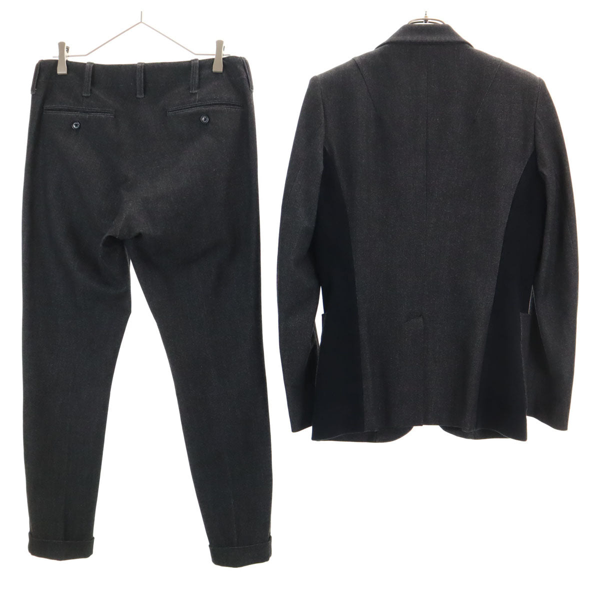 1PIU1UGUALE3 ウノピゥウノウグァーレトレ 日本製 スーツ 上下 セットアップ 3/4 グレー メンズ