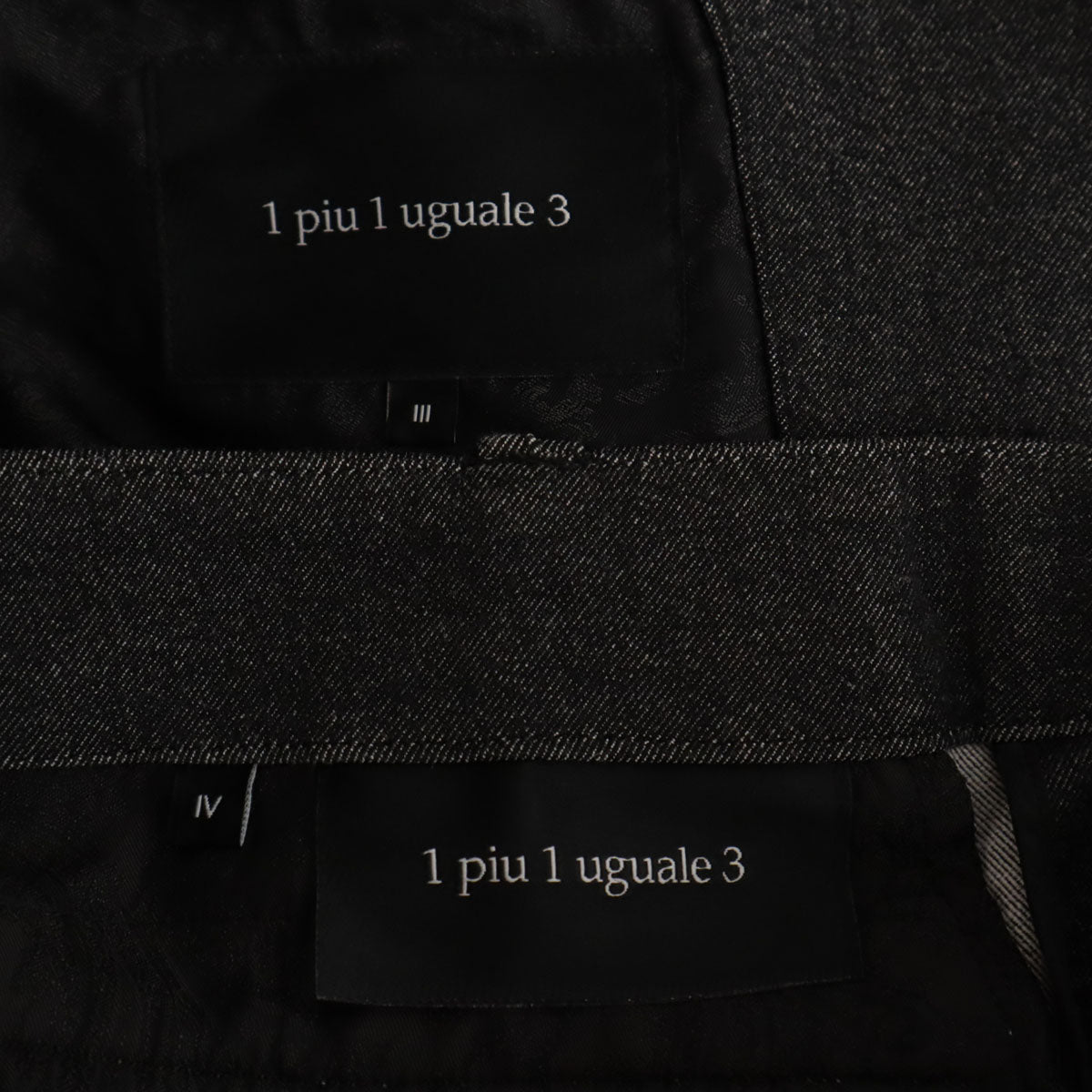 1PIU1UGUALE3 ウノピゥウノウグァーレトレ 日本製 スーツ 上下 セットアップ 3/4 グレー メンズ