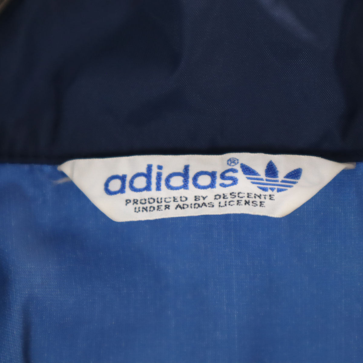 adidas アディダス 70s 80s ヴィンテージ トレフォイルロゴ コーチジャケット L ネイビー デサント メンズ