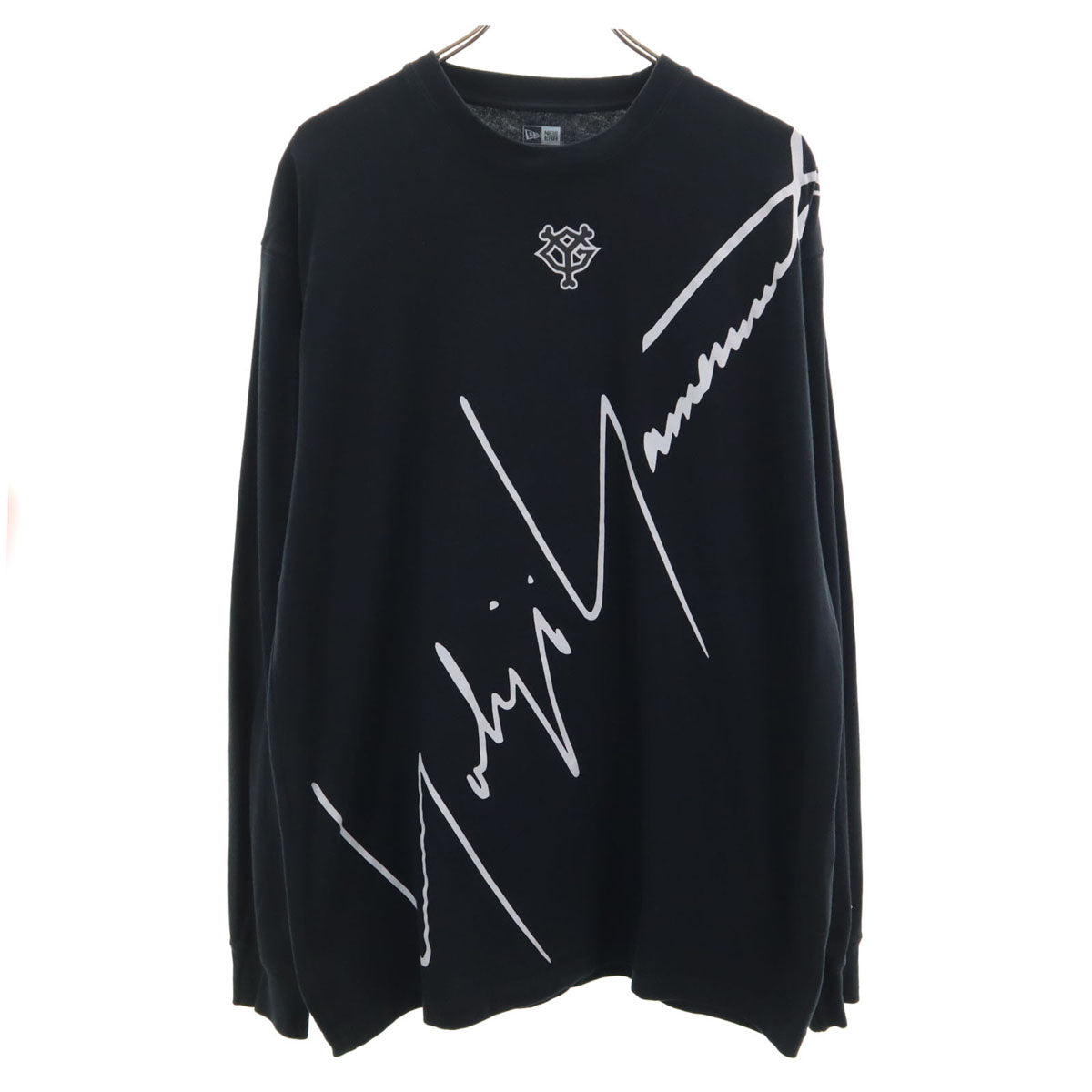 NEW ERA ニューエラ Yohji Yamamoto ヨウジヤマモト Giants ジャイアンツ コラボ 長袖 Tシャツ XXL ブラック ビッグサイズ メンズ