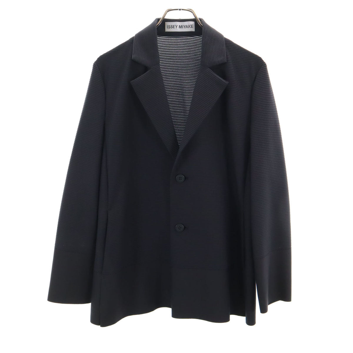 ISSEY MIYAKE イッセイミヤケ 日本製 テーラードジャケット ブラック メンズ