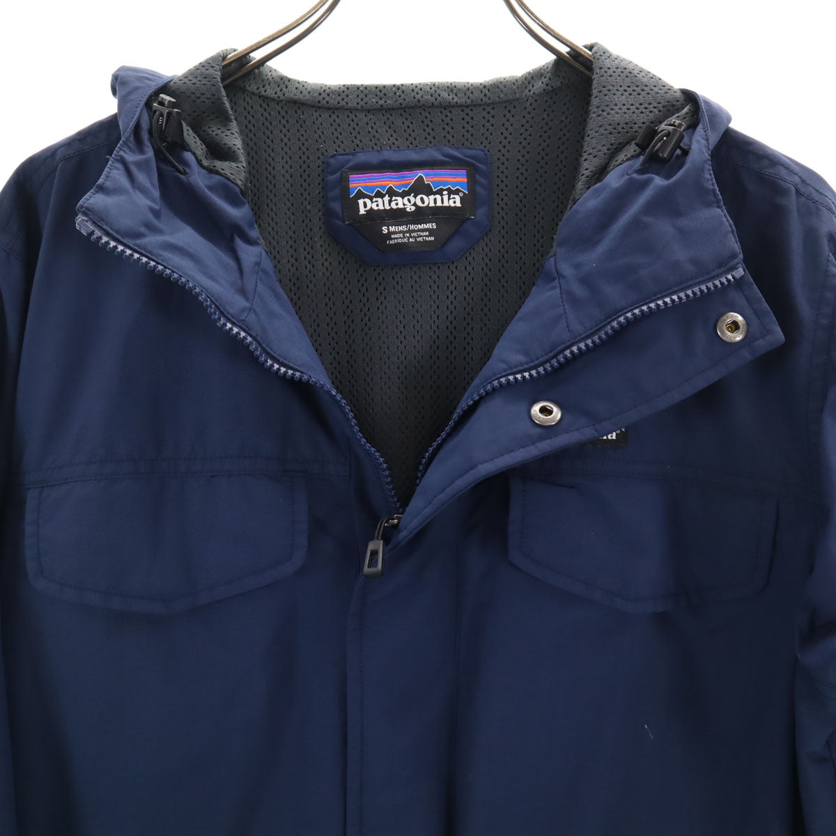 patagonia パタゴニア マウンテンパーカー S ネイビー 裏メッシュ アウトドア STY27355SP16 メンズ