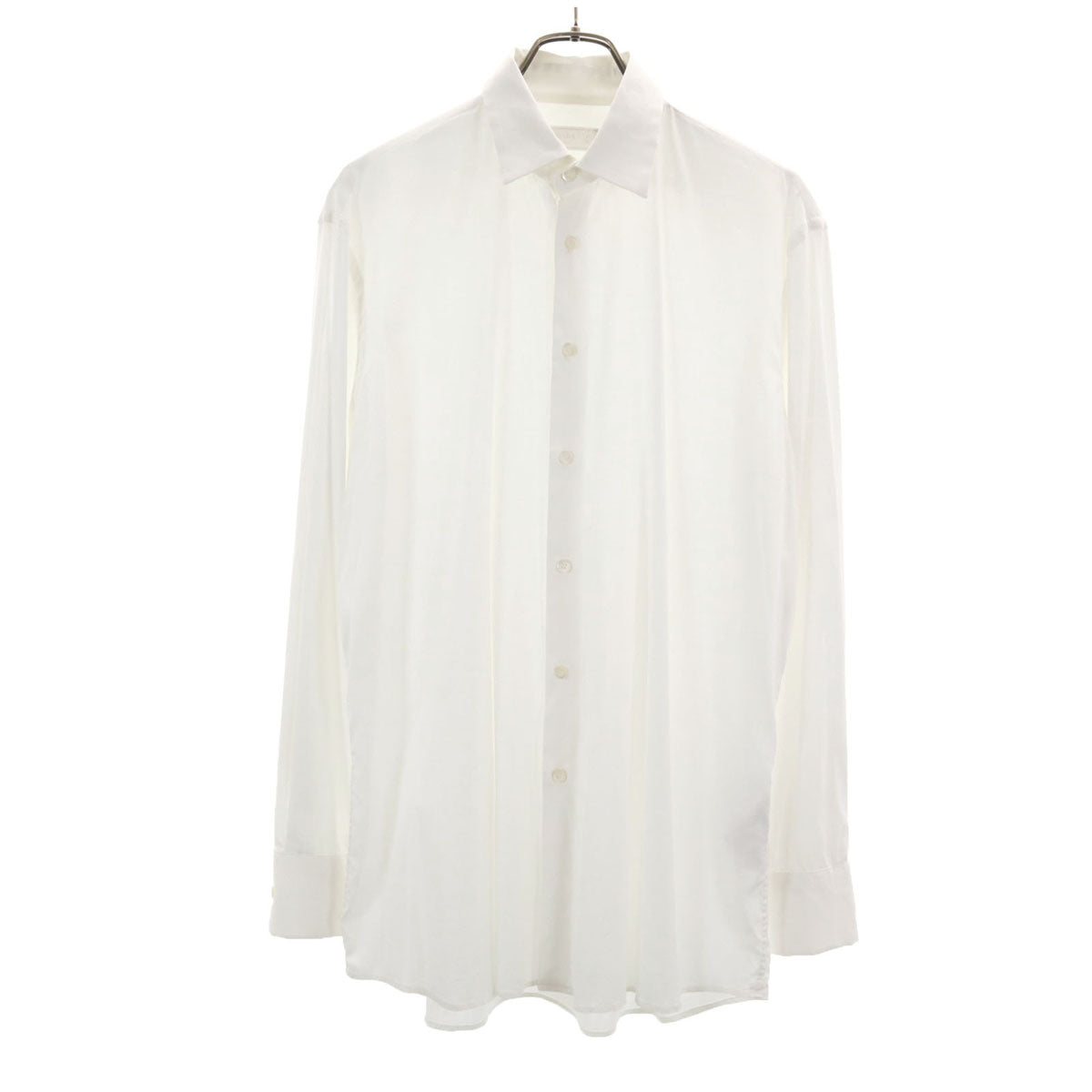 PRADA プラダ イタリア製 長袖 シャツ 41 ホワイト メンズ