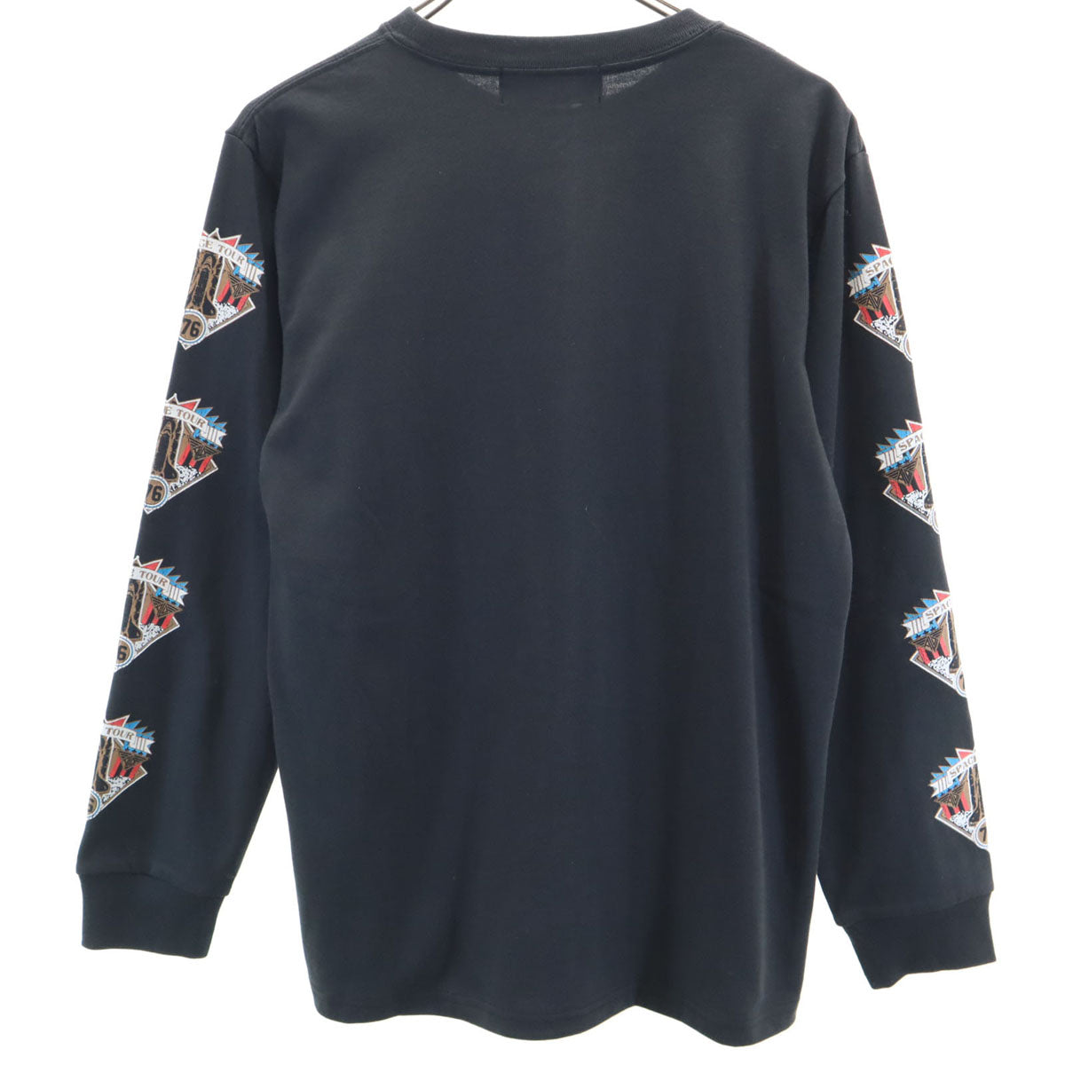 ALDIES アールディーズ 未使用 長袖 袖プリント Tシャツ S 黒 ロンT タグ付き メンズ