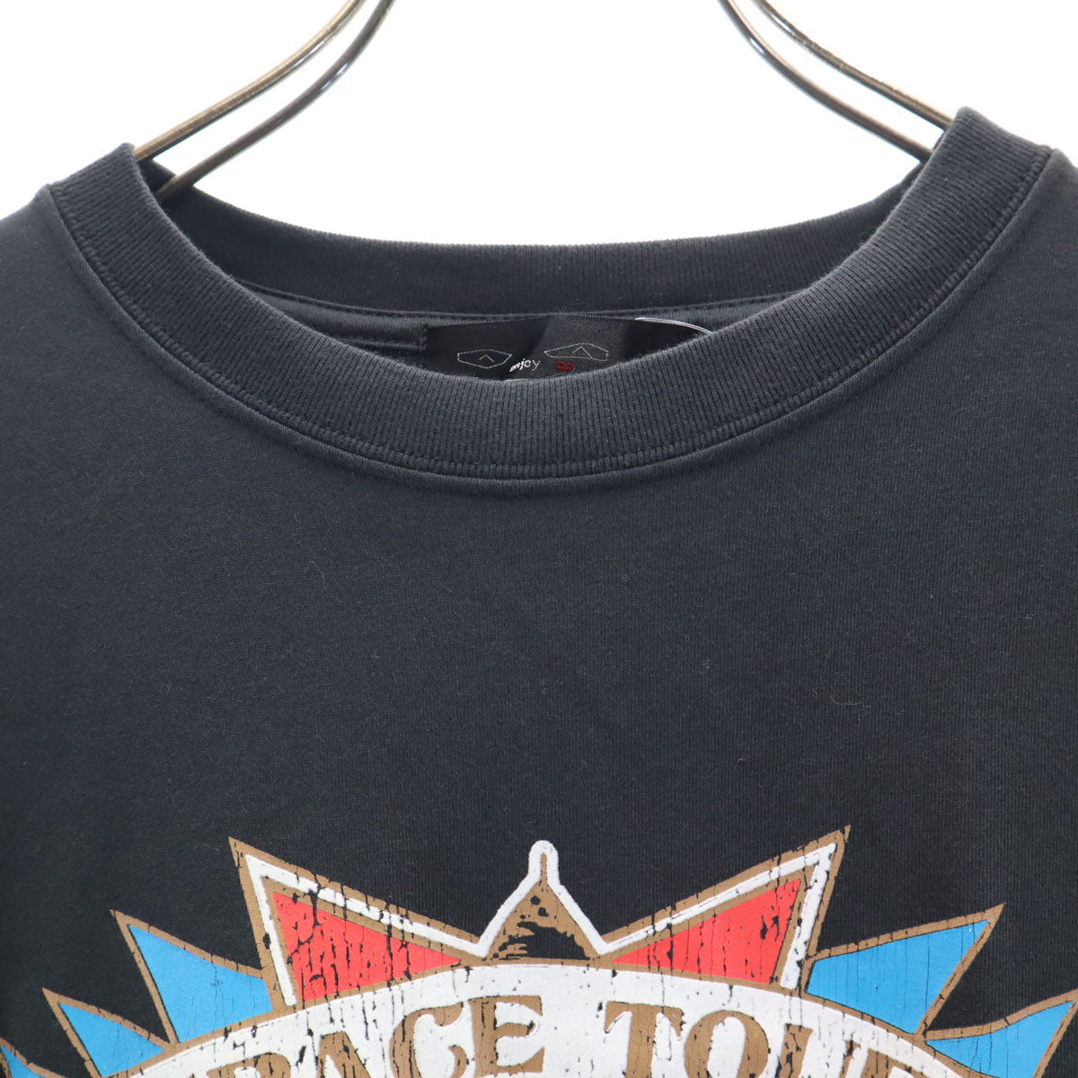 ALDIES アールディーズ 未使用 長袖 袖プリント Tシャツ S 黒 ロンT タグ付き メンズ