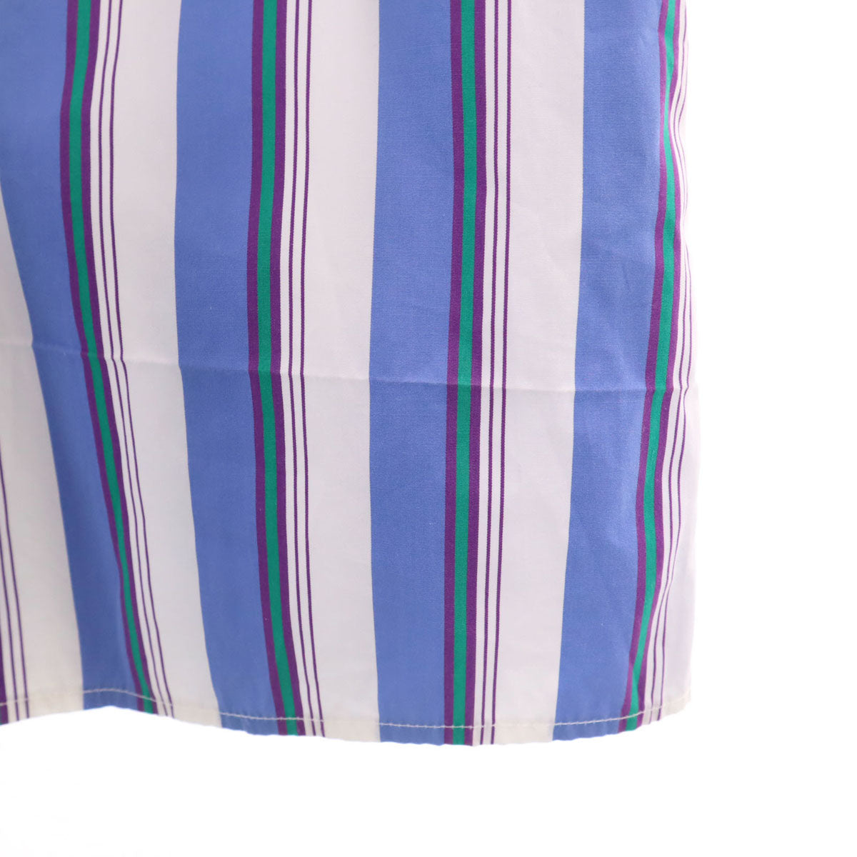 MSGM エムエスジーエム イタリア製 ストライプ柄 長袖 コットンシャツ 38 ホワイト レディース