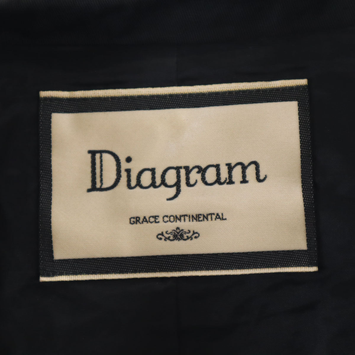 Diagram ダイアグラム 日本製 テーラードジャケット 36 ブラック レディース