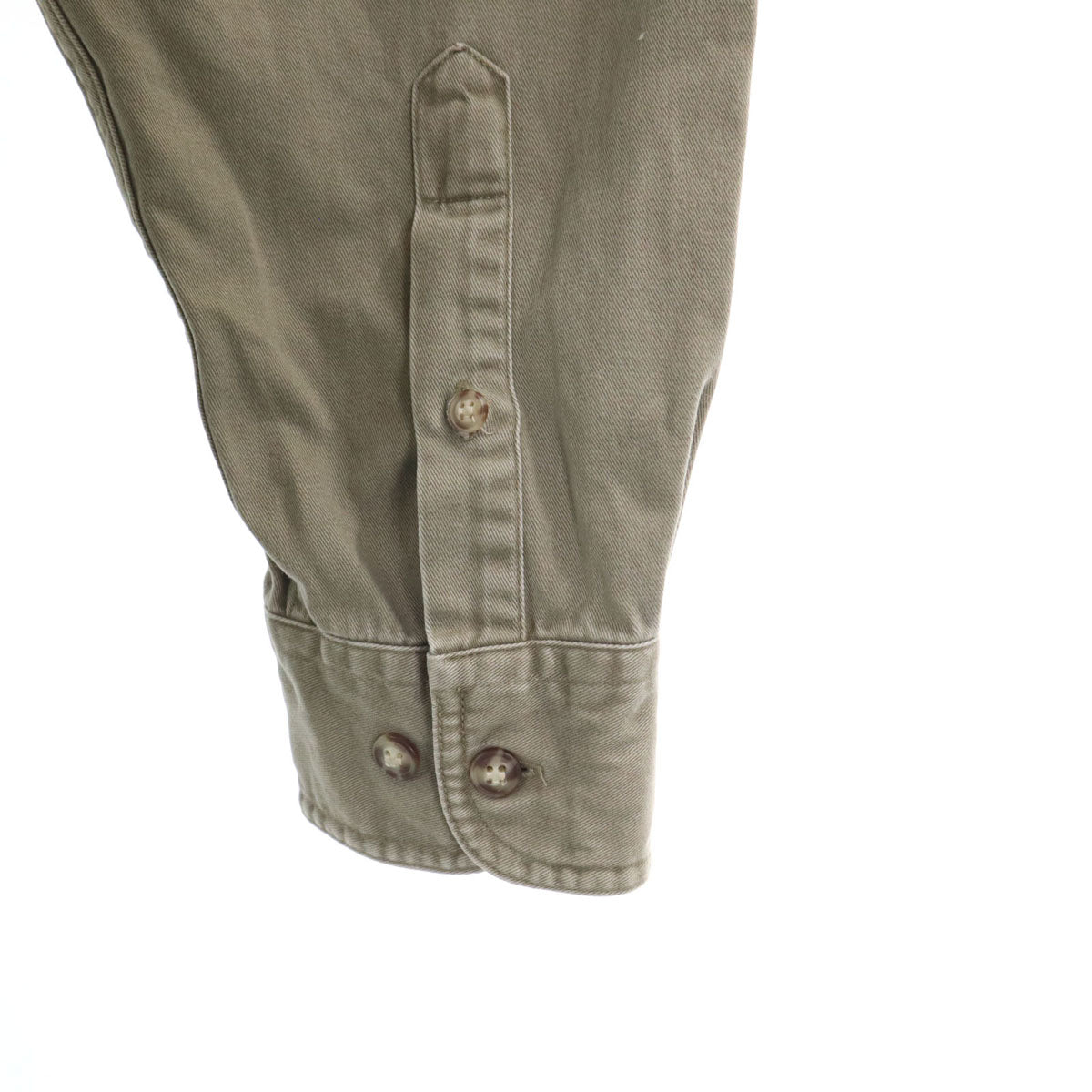 GAP ギャップ 90s オールド 長袖 コットンシャツ L オリーブ メンズ