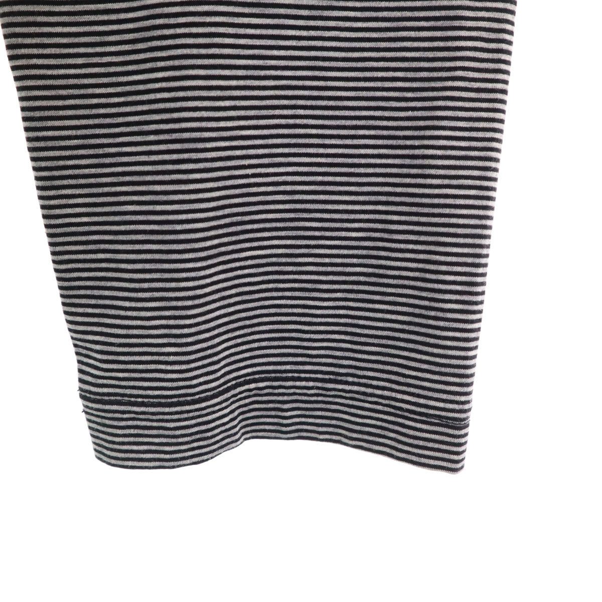 Brilla per il gusto ブリッラペルイルグスト 日本製 ボーダー柄 長袖 Tシャツ M ネイビー ロンT ストレッチ メンズ