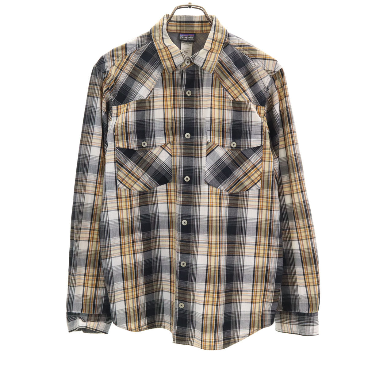 patagonia パタゴニア チェック柄 長袖 ウエスタンヨーク シャツ S 黒系 52250 アウトドア メンズ