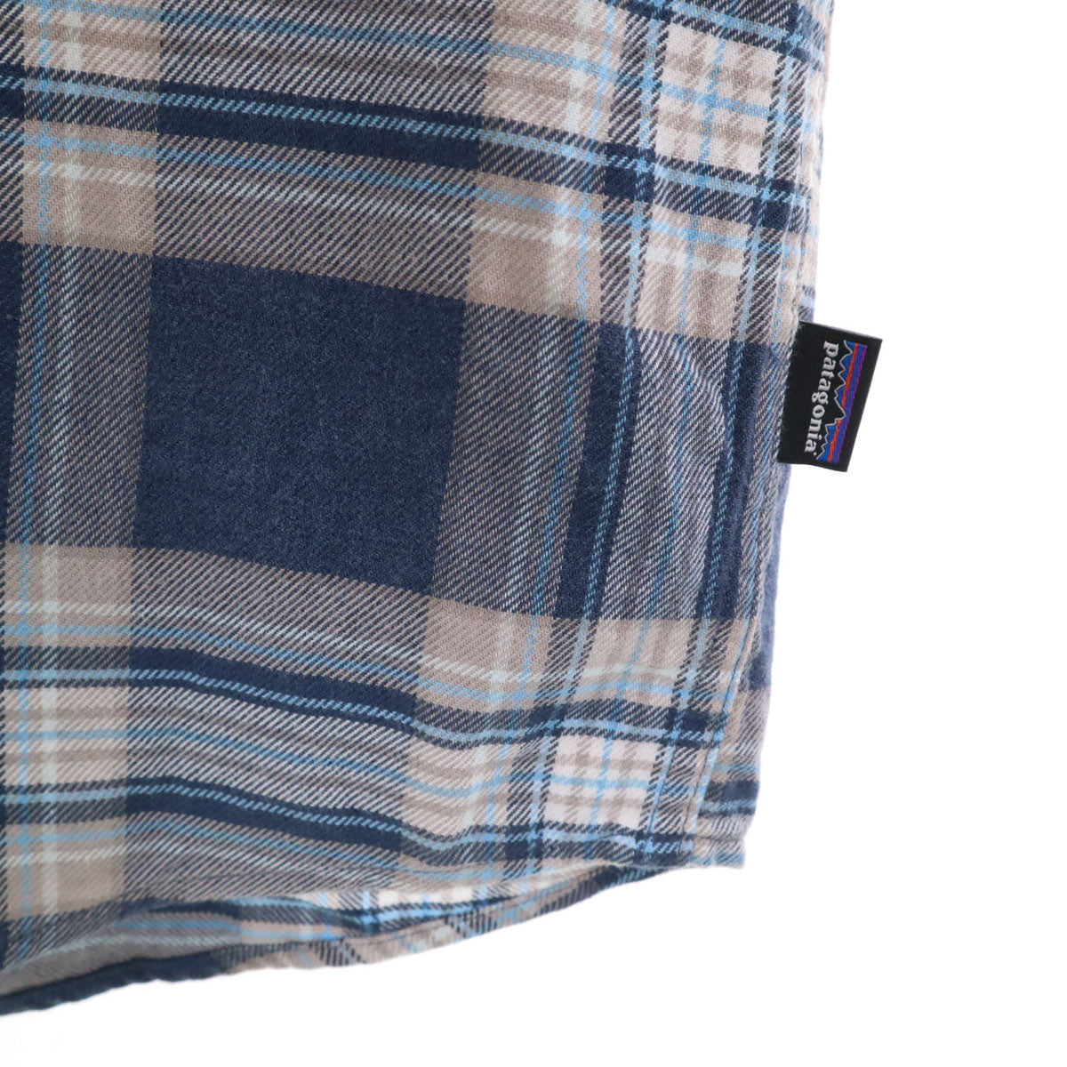 patagonia パタゴニア チェック柄 長袖 シャツ M ネイビー系 54020 アウトドア メンズ