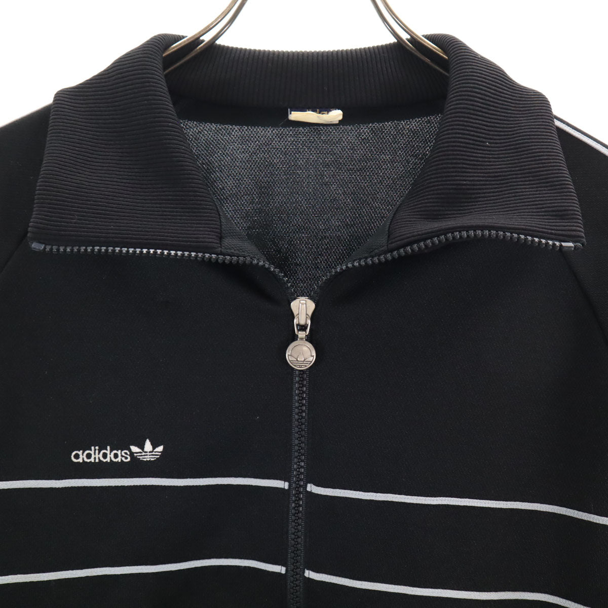 adidas アディダス 70s 西ドイツタグ ヴィンテージ トラックジャケット M ブラック デサント テクノ ジャージ メンズ