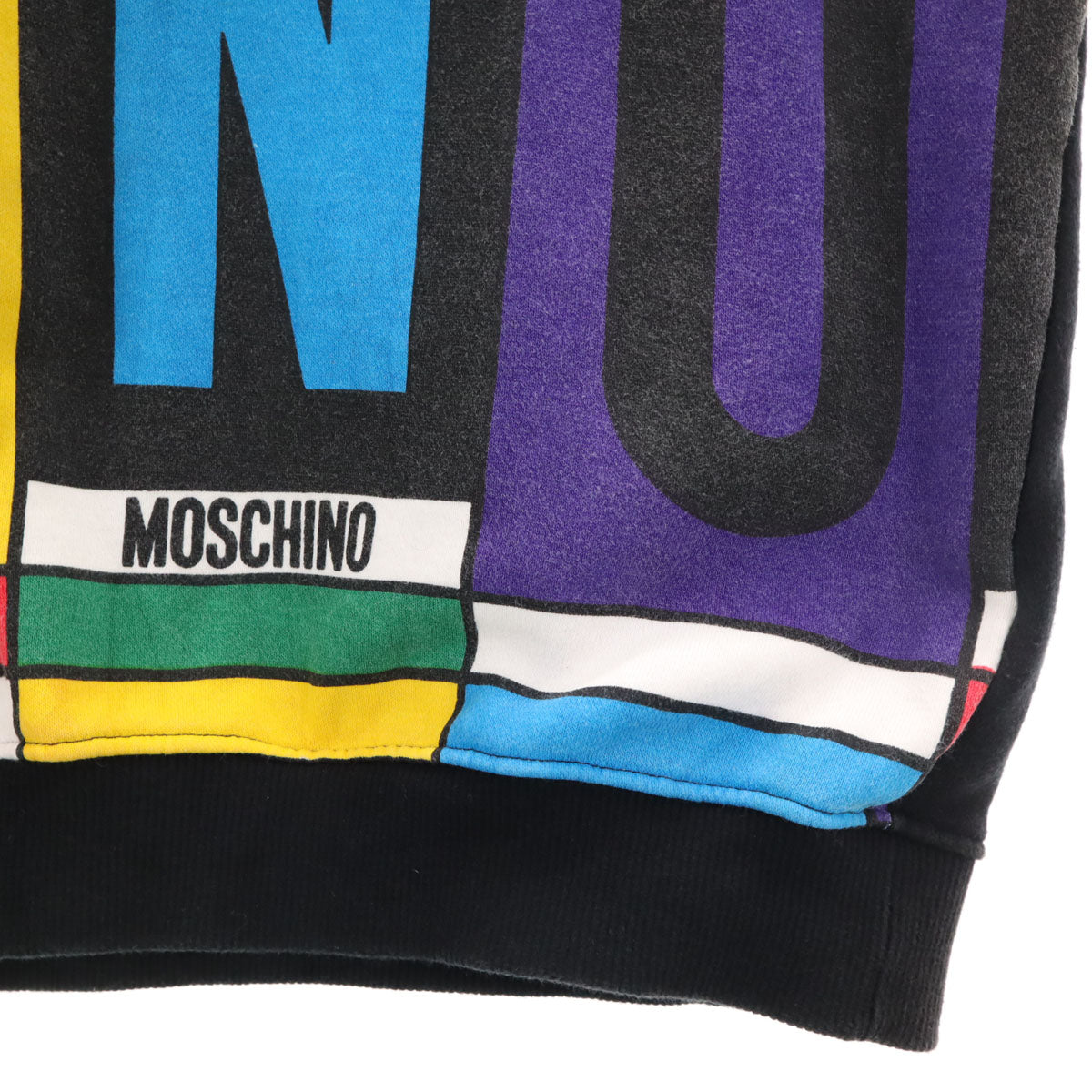 MOSCHINO JEANS モスキーノジーンズ 長袖 スウェット トレーナー 9 ブラック レディース