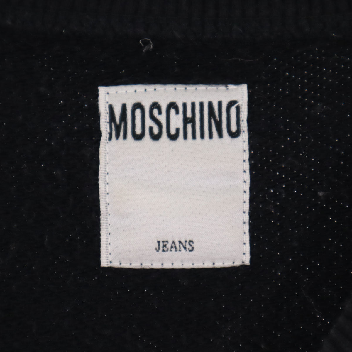 MOSCHINO JEANS モスキーノジーンズ 長袖 スウェット トレーナー 9 ブラック レディース
