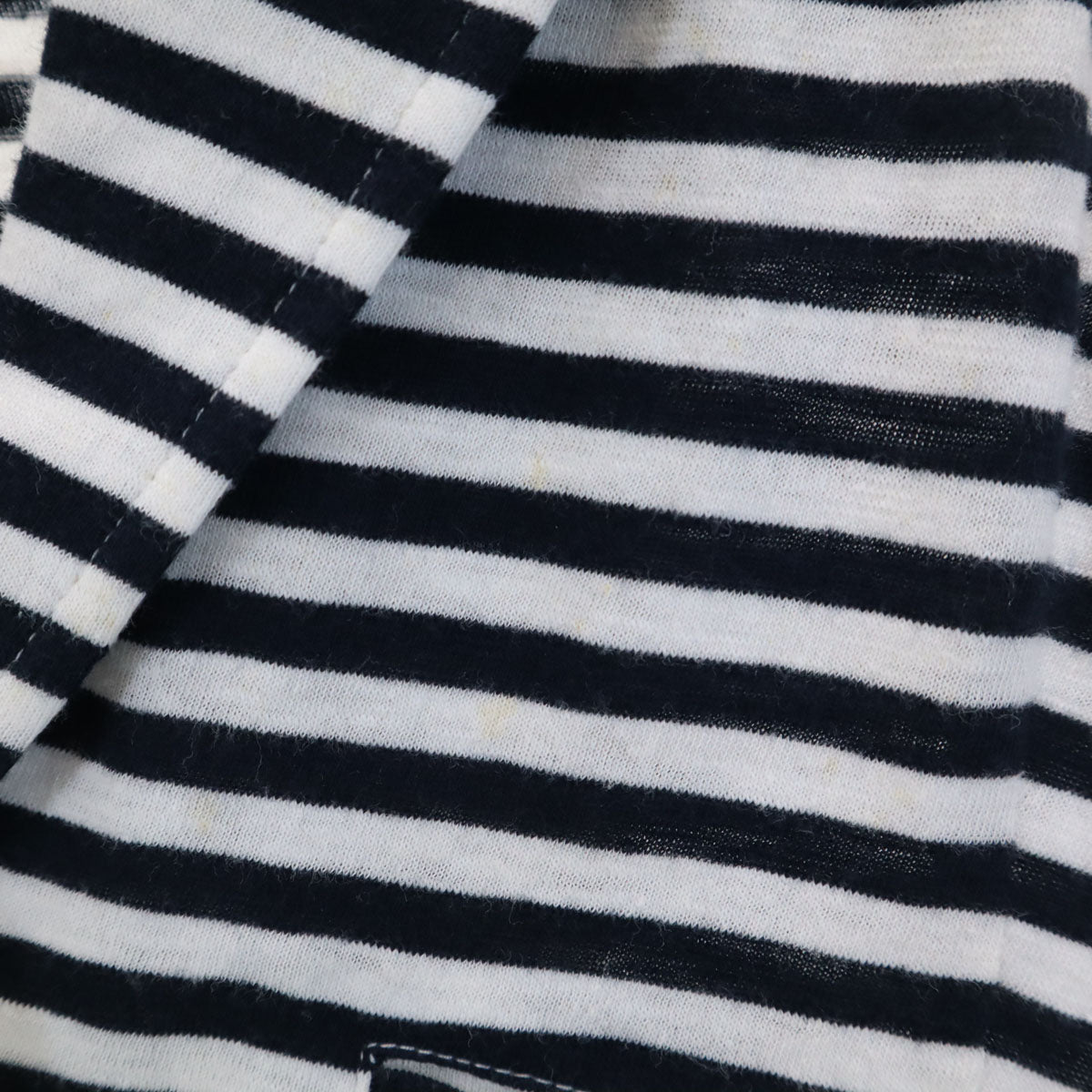 ARMANI EXCHANGE アルマーニエクスチェンジ ボーダー 長袖 ラペル カーディガン XS ホワイト レディース