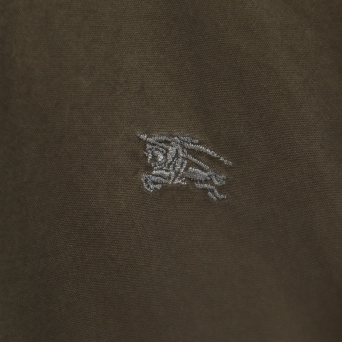 BURBERRY BLACK LABEL バーバリーブラックレーベル 長袖 ミリタリーシャツ 3 オリーブ系 メンズ