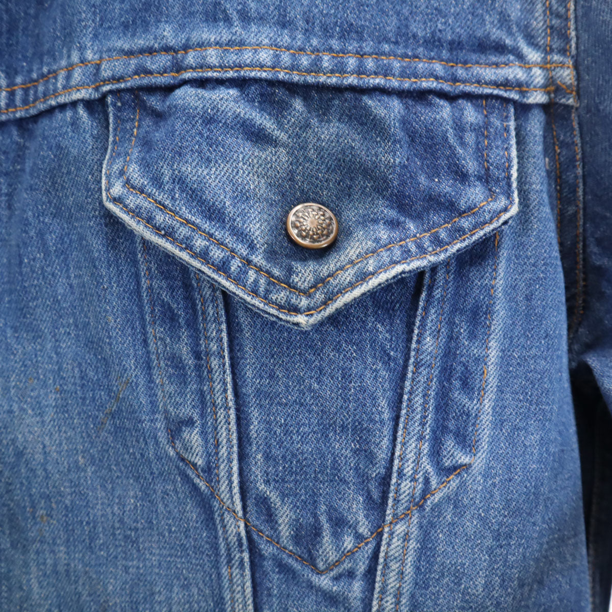 Triple LLL Brand トリプルエルブランド 70s ヴィンテージ デニムジャケット ウォッシュブルー ジージャン トラッカー メンズ