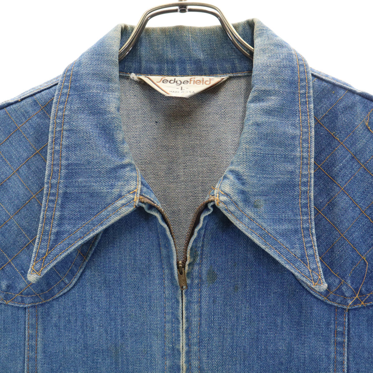 Sedgefield セッジフィールド 70s USA製 ヴィンテージ デニムジャケット L ウォッシュブルー ジージャン メンズ