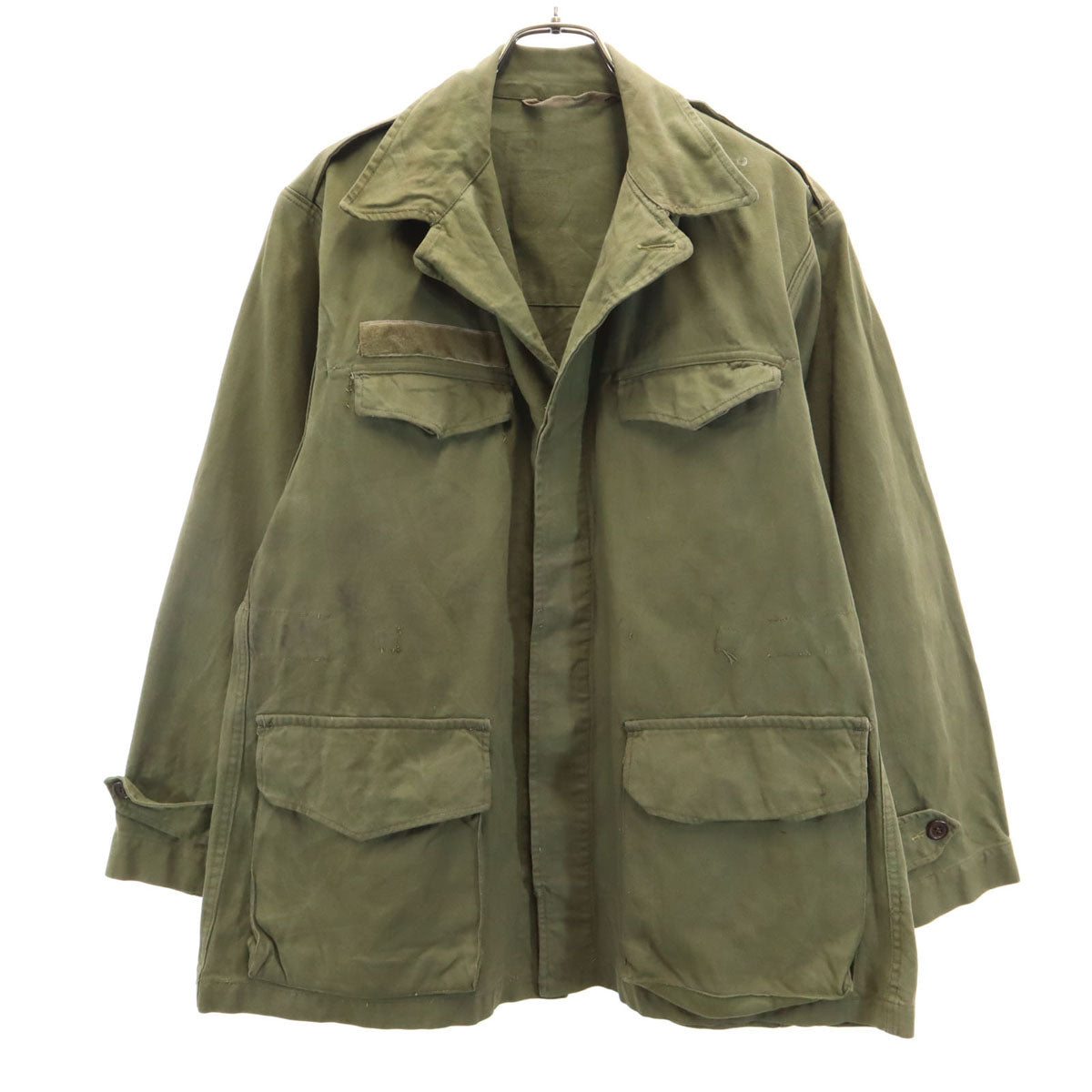 FRENCH ARMY フランス軍 60s 後期 コットンツイル ヴィンテージ M-47 フィールドジャケット 26 カーキ ミリタリー メンズ