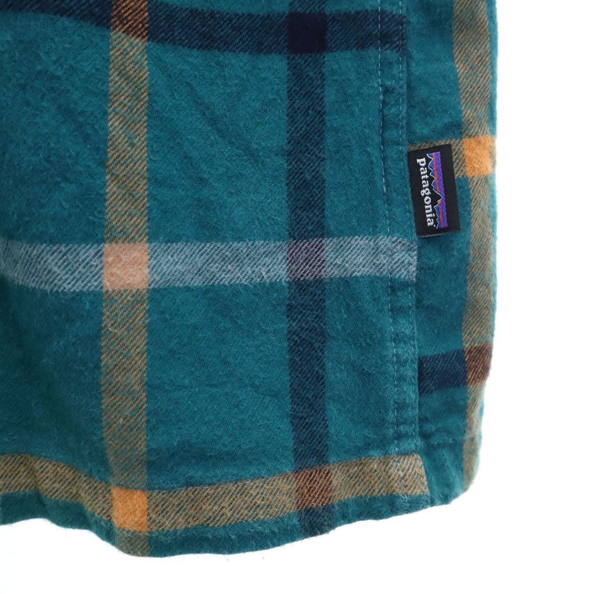 patagonia パタゴニア チェック柄 長袖 コットンシャツ L グリーン系 アウトドア STY42400FA21 メンズ