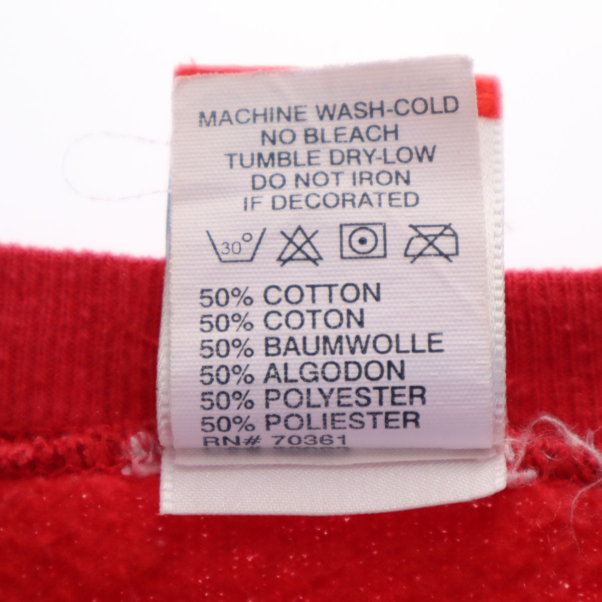 MICKEY.INC 90s USA製 オールド バック 101 Dalmatians プリント 長袖 スウェット XXL レッド ディズニー 裏起毛 ビッグサイズ メンズ