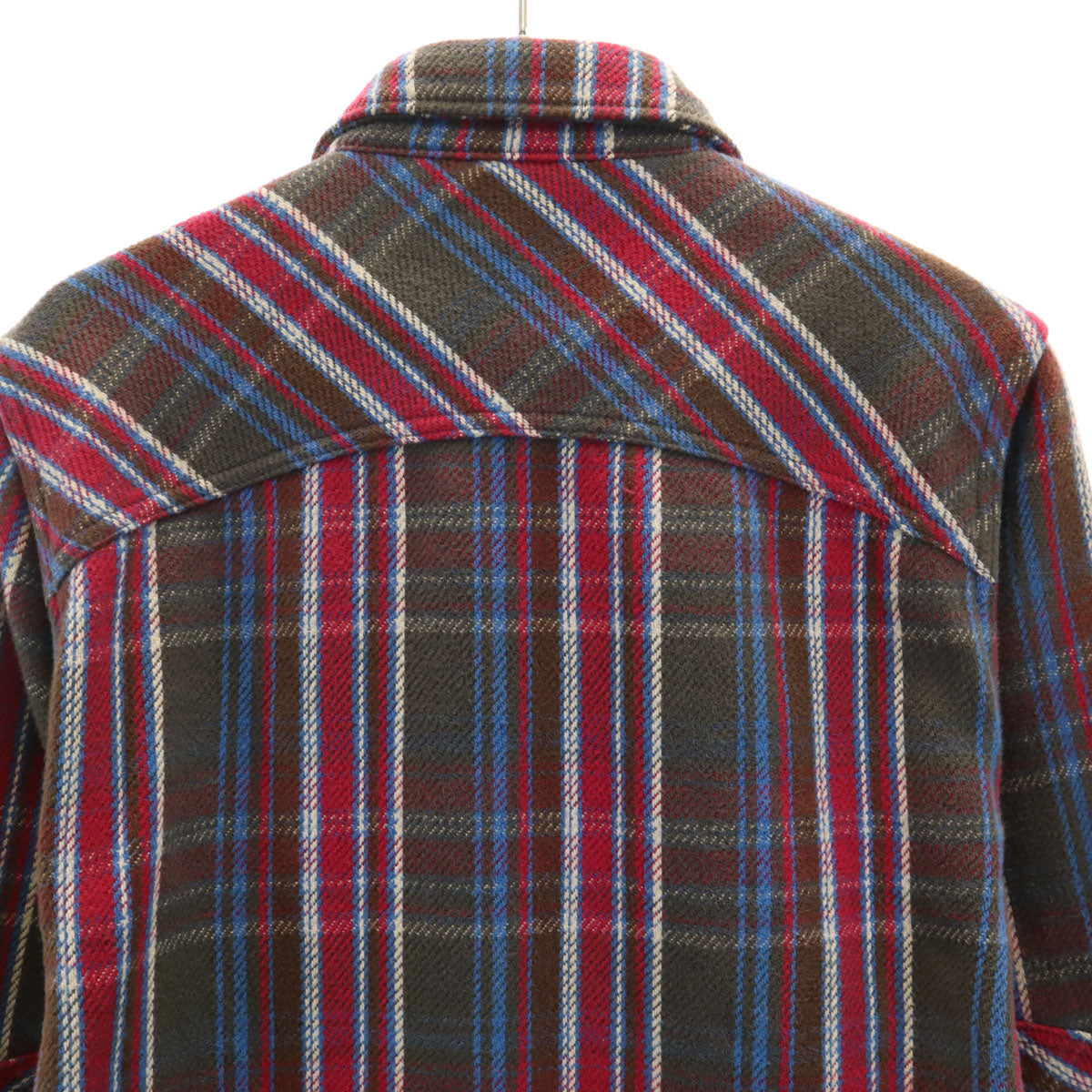 HYSTERIC GLAMOUR ヒステリックグラマー 日本製 チェック柄 長袖 ネルシャツ S ブラウン系 メンズ