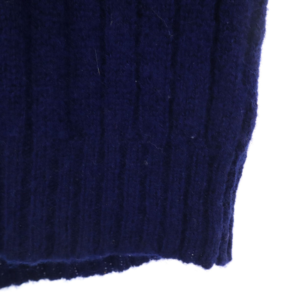 Archie Brown & Son アーチーブラウンアンドサン 70s 80s ヴィンテージ 長袖 ニットカーディガン 34 ネイビー レディース